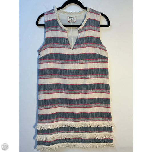 Tunic Short Sleeve By Holding Horses In Blue & Cream, Size: S