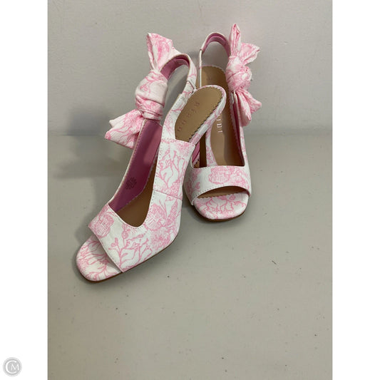 Shoes Heels Stiletto By Gianni Bini In Pink & White, Size: 6