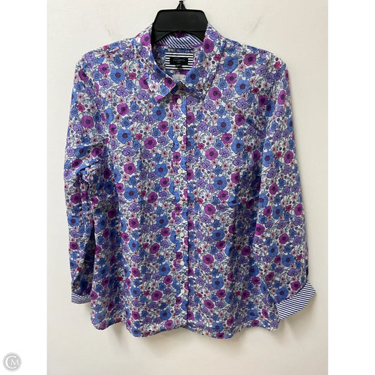 Top Long Sleeve By Talbots In Floral Print, Size: Xlp