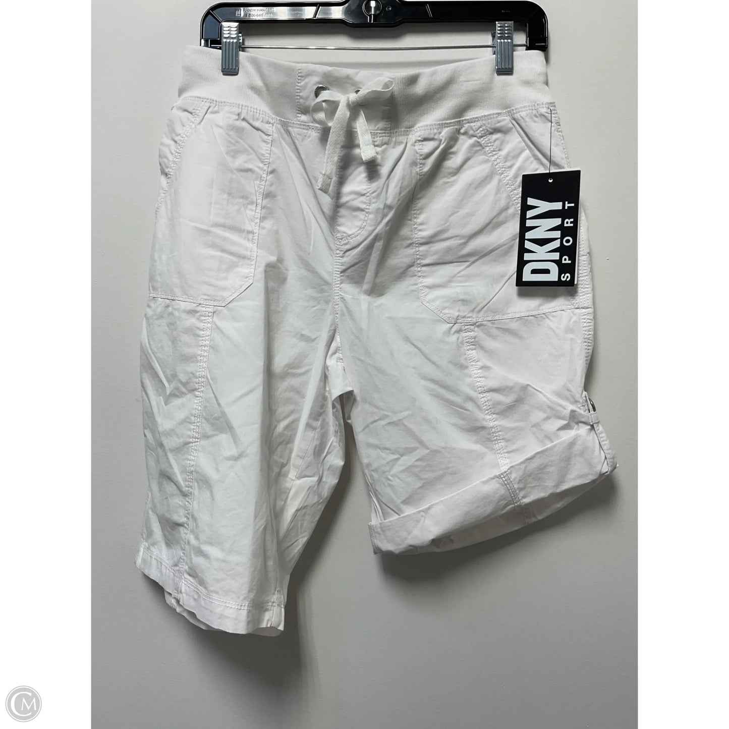 Athletic Shorts By Dkny In White, Size: M