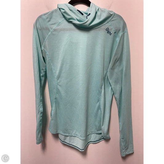 Athletic Top Long Sleeve Hoodie By Cmc In Aqua, Size: M