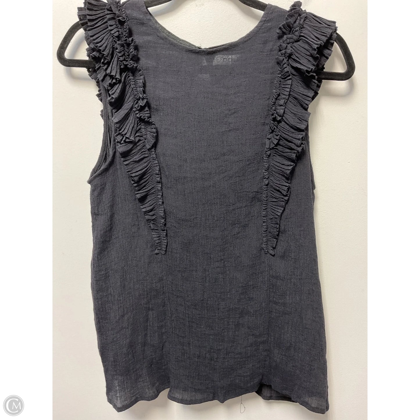 Top Short Sleeve By Clothes Mentor In Black, Size: M