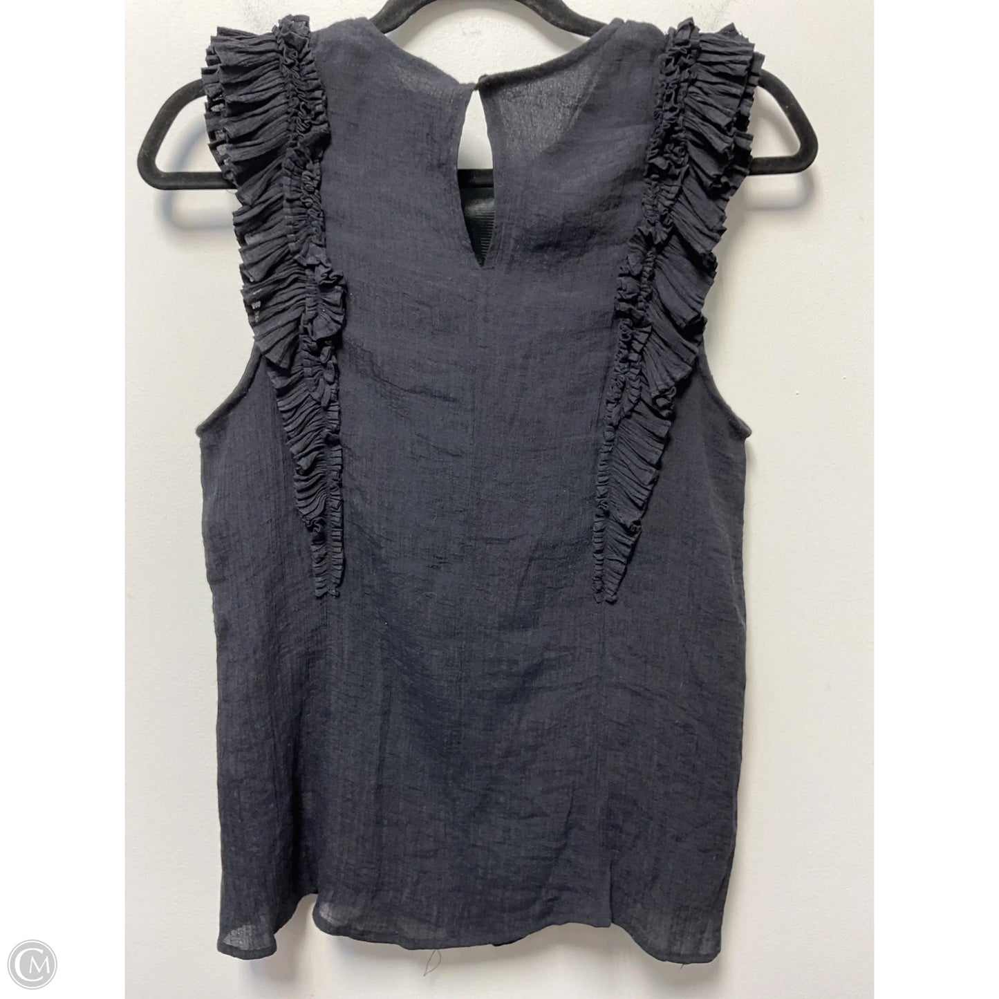 Top Short Sleeve By Clothes Mentor In Black, Size: M