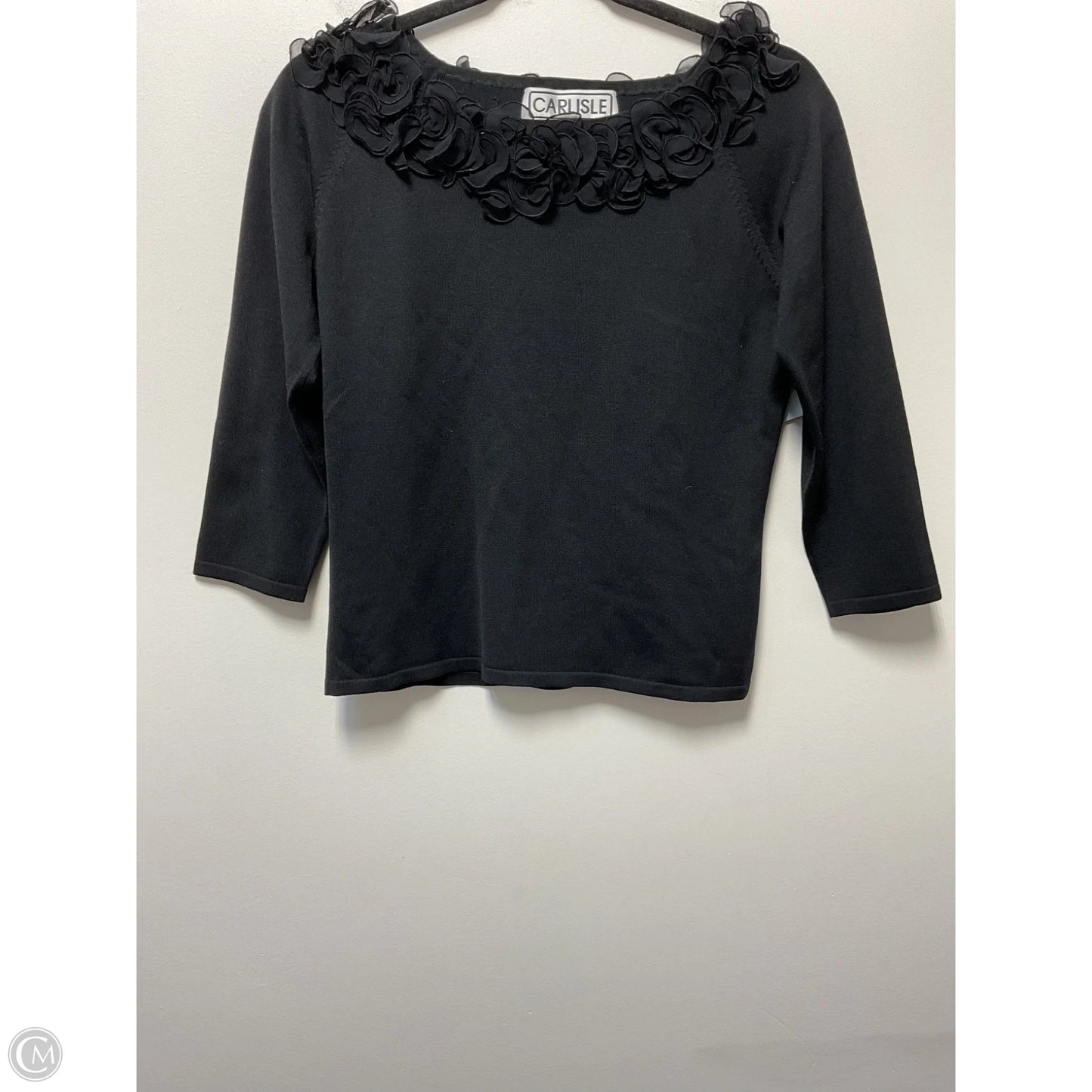 Top Long Sleeve By Carlisle In Black, Size: L