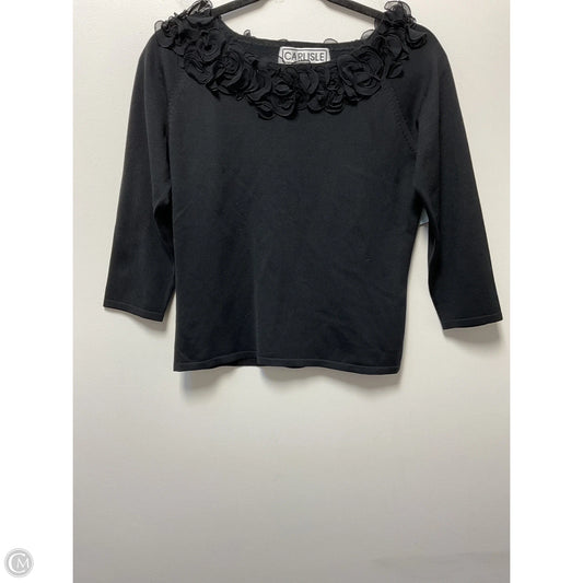 Top Long Sleeve By Carlisle In Black, Size: L