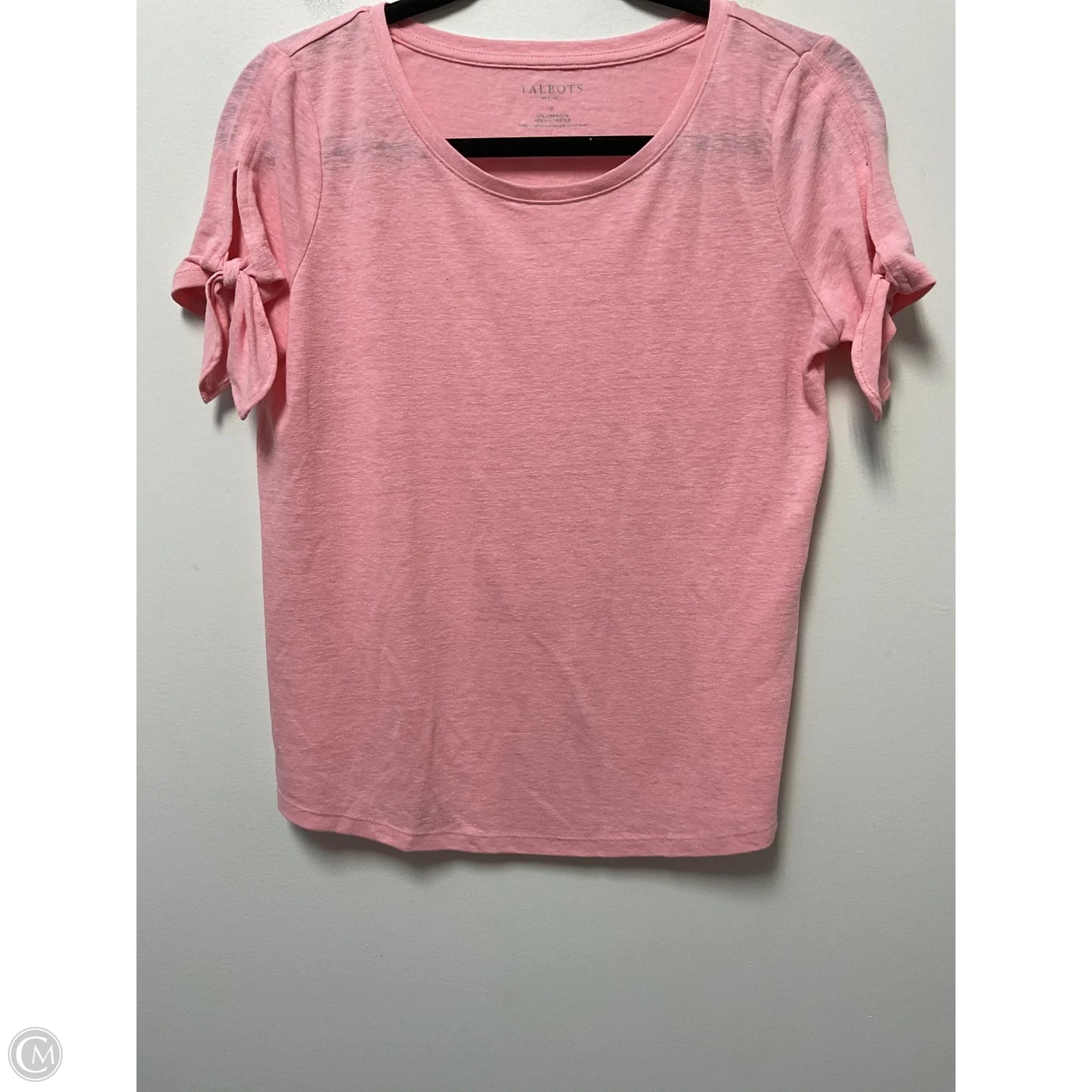 Top Short Sleeve Basic By Talbots In Pink, Size: Sp