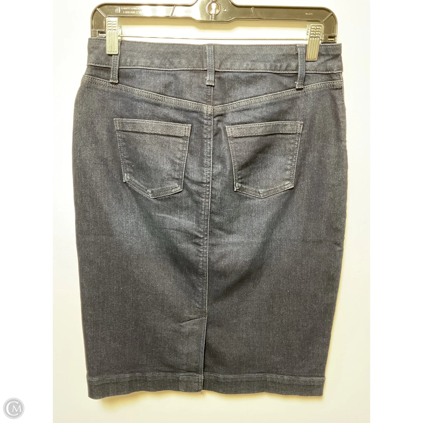 Skirt Midi By Talbots In Blue Denim, Size: Sp