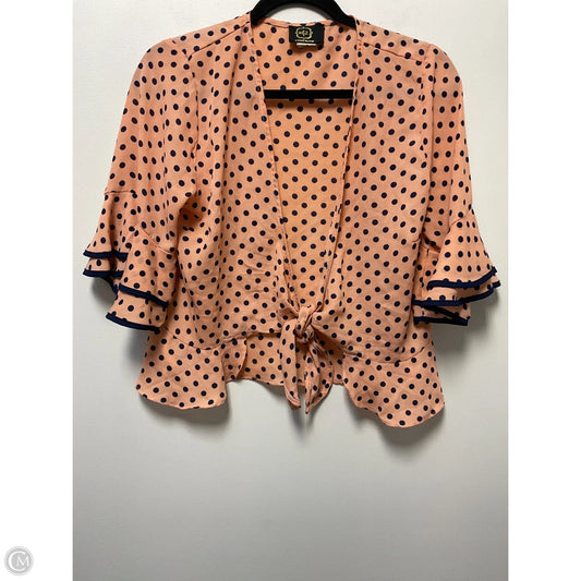 Blouse 3/4 Sleeve By Ma Miere In Polkadot Pattern, Size: M