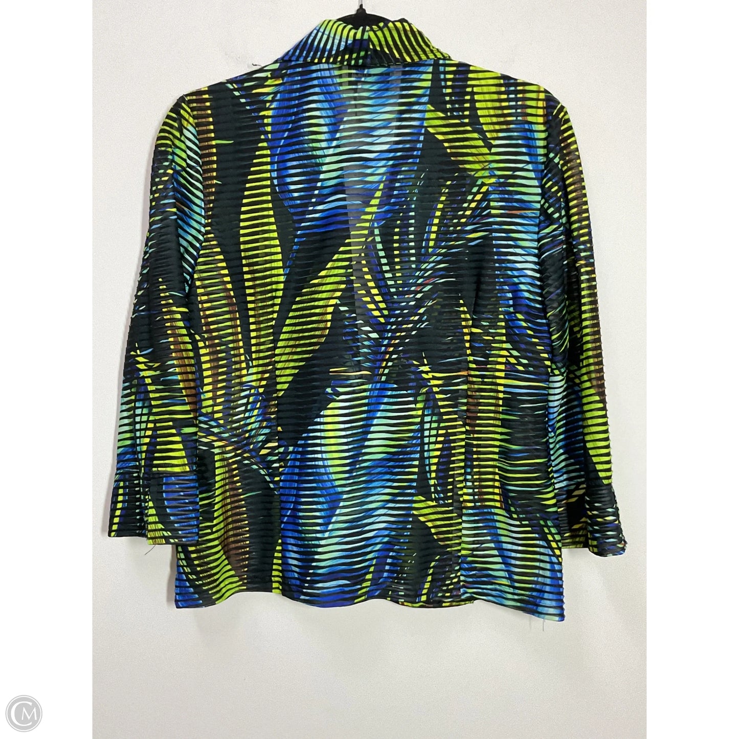 Blazer By Joseph Ribkoff In Black & Green, Size: M