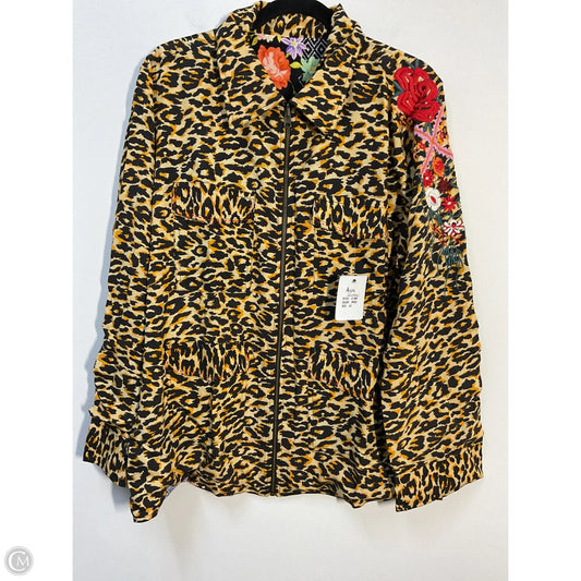 Jacket Shirt By Cmc In Animal Print, Size: Xs