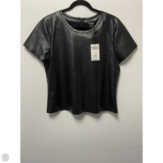 Top Short Sleeve By Cmc In Black, Size: L