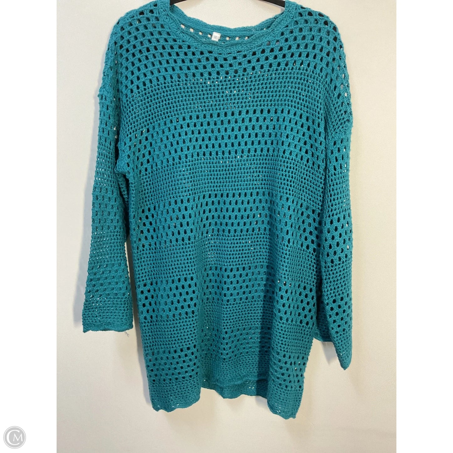 Sweater By Clothes Mentor In Teal, Size: M
