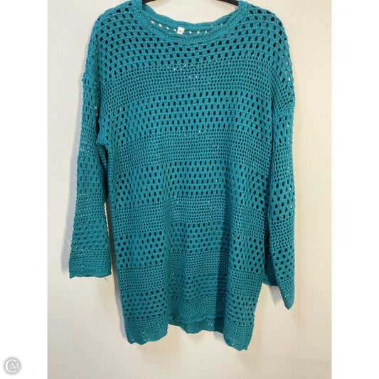 Sweater By Clothes Mentor In Teal, Size: M