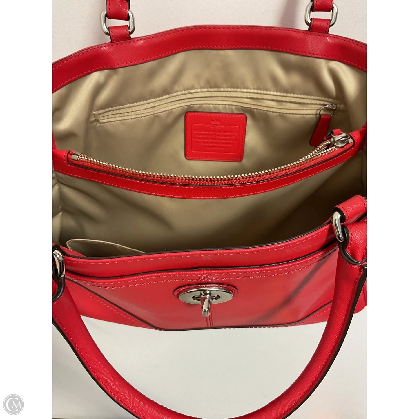 Handbag Designer By Coach, Size: Large