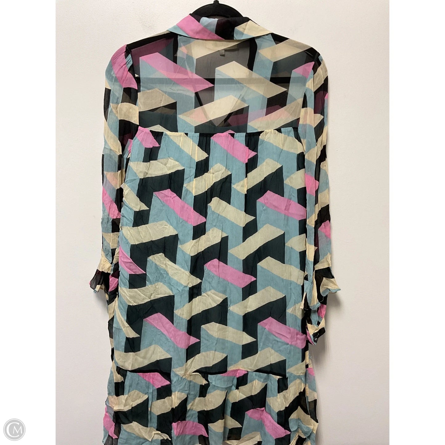 Dress Designer By Diane Von Furstenberg In Black & Pink, Size: Xs