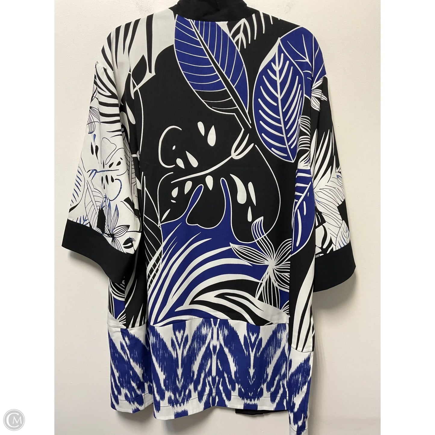 Kimono By Chicos In Black & White, Size: S