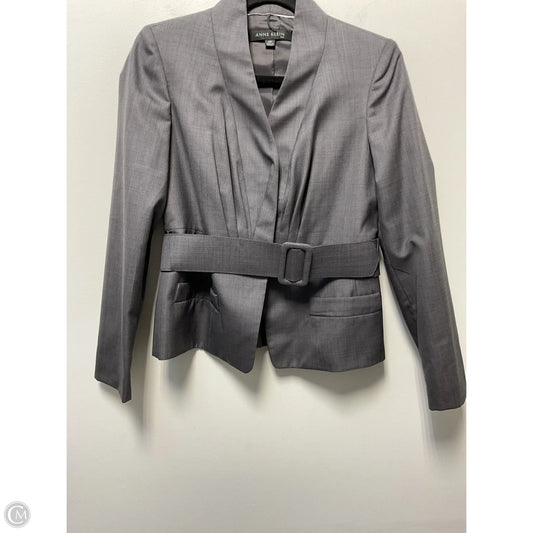 Blazer By Anne Klein In Grey, Size: Sp