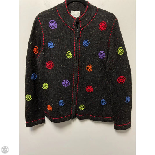 Sweater Cardigan By Christopher And Banks In Black, Size: L
