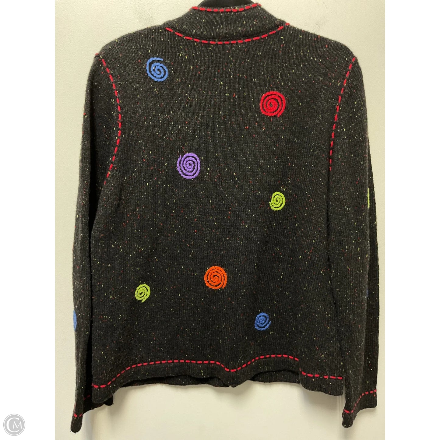 Sweater Cardigan By Christopher And Banks In Black, Size: L