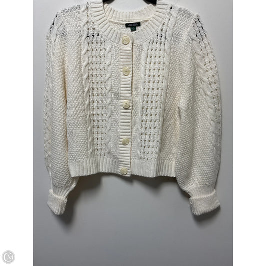 Sweater Cardigan By Wild Fable In Cream, Size: Xl