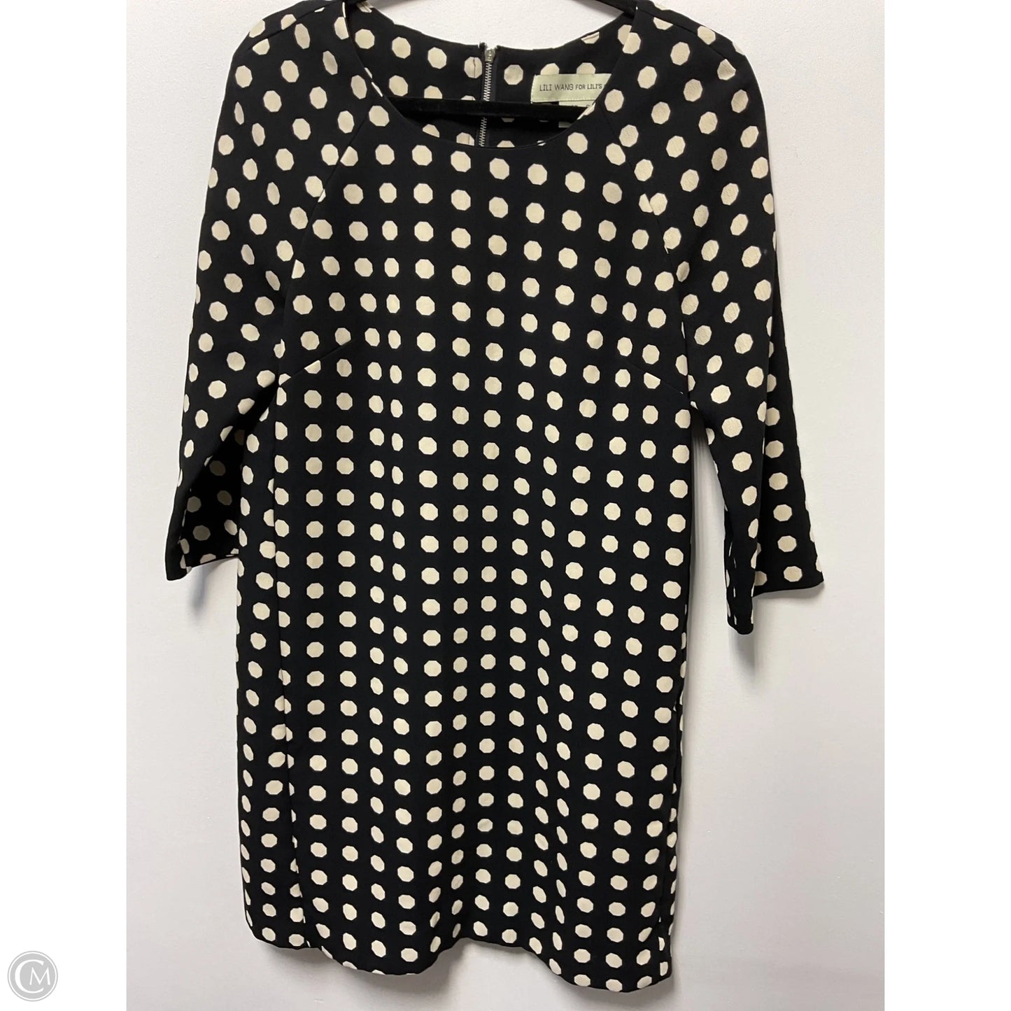 Dress Casual Midi By Cmc In Black & Cream, Size: S