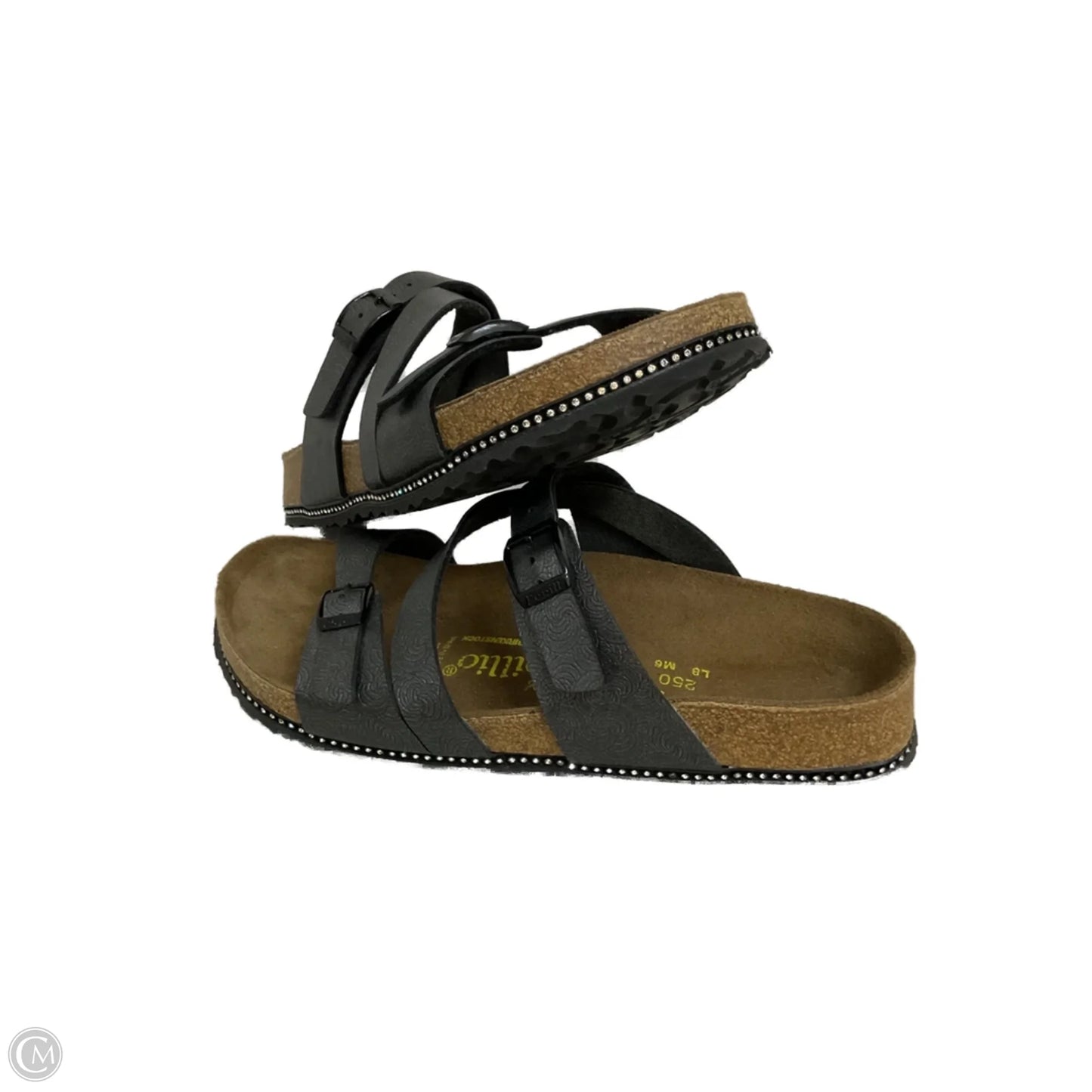 Sandals Flats By Birkenstock In Grey, Size: 8