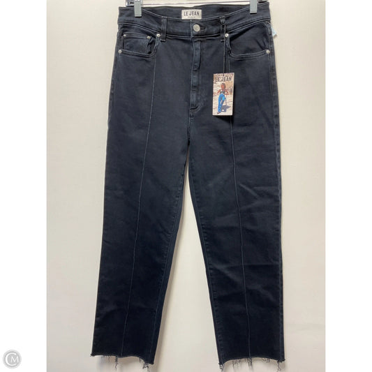 Jeans Straight By Le Jean In Black Denim, Size: 8