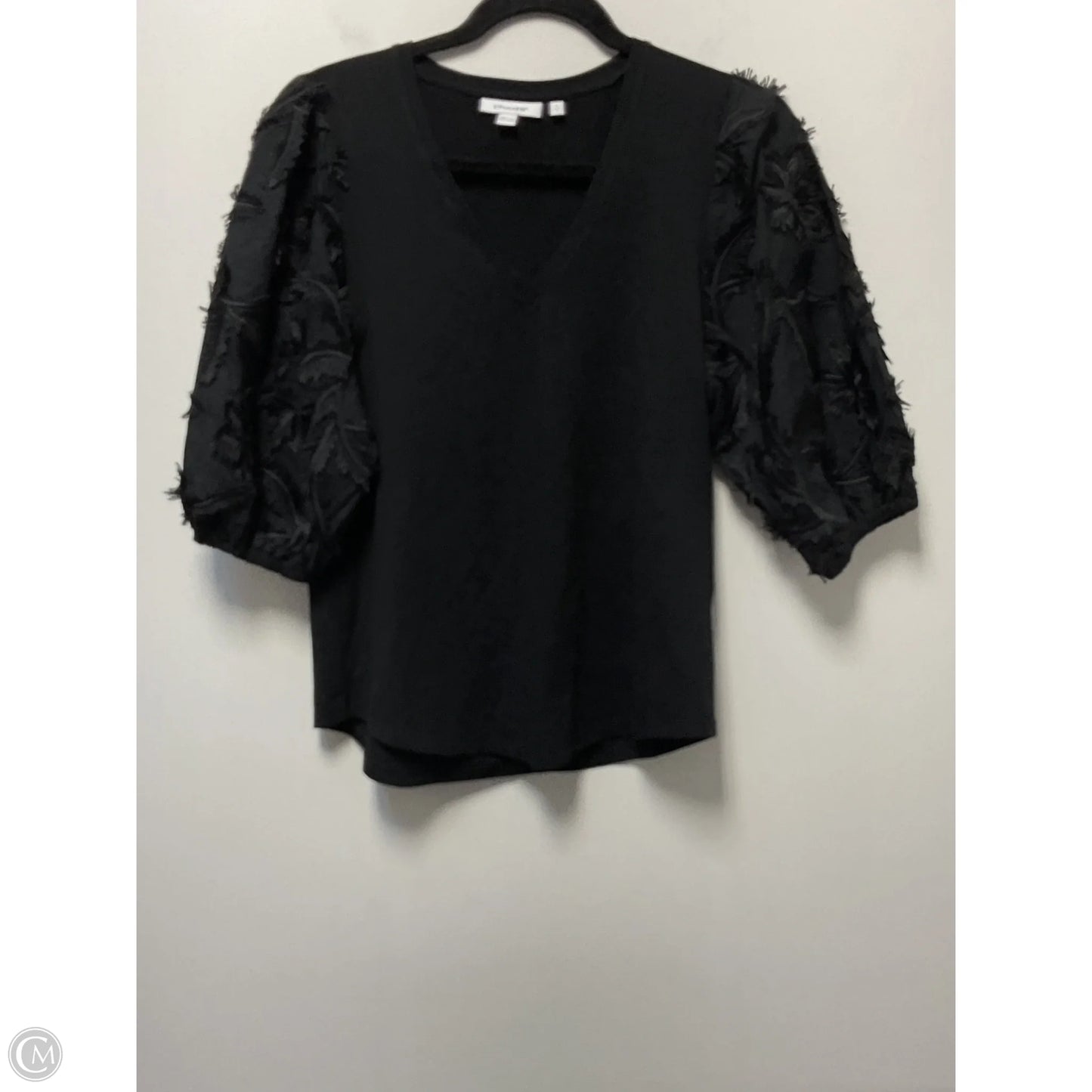 Top Short Sleeve By Chicos In Black, Size: S