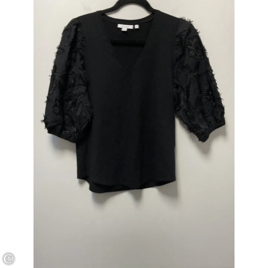 Top Short Sleeve By Chicos In Black, Size: S