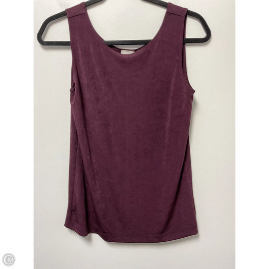 Top Sleeveless Basic By Chicos In Maroon, Size: S