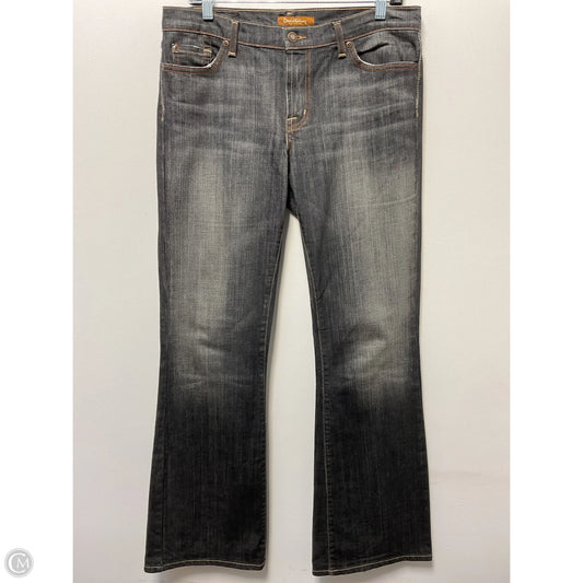 Jeans Flared By David Kahn In Black Denim, Size: 8