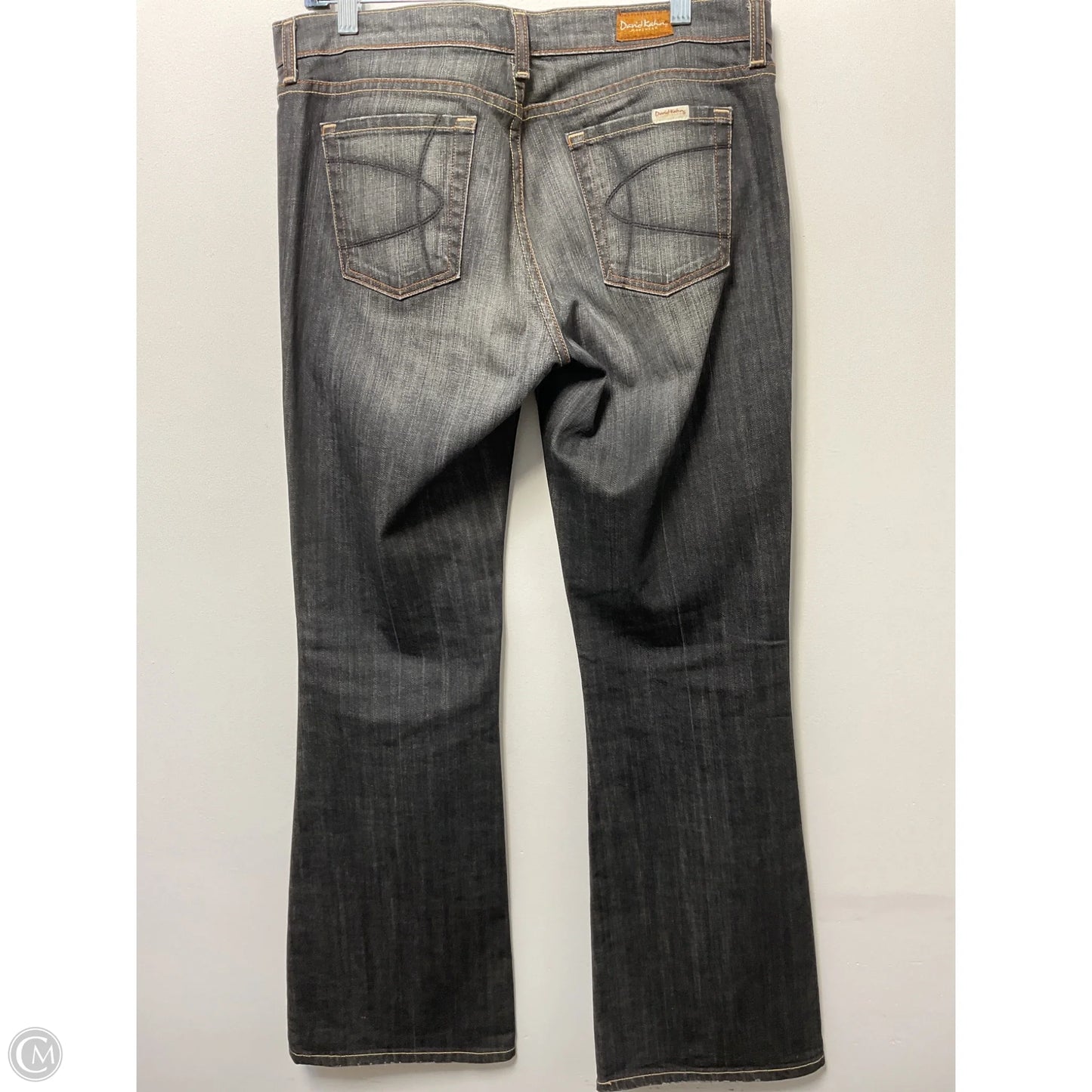 Jeans Flared By David Kahn In Black Denim, Size: 8
