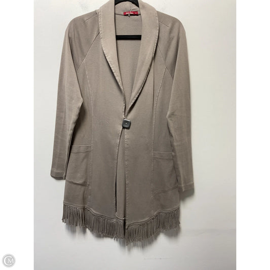 Cardigan By Clothes Mentor In Taupe, Size: M