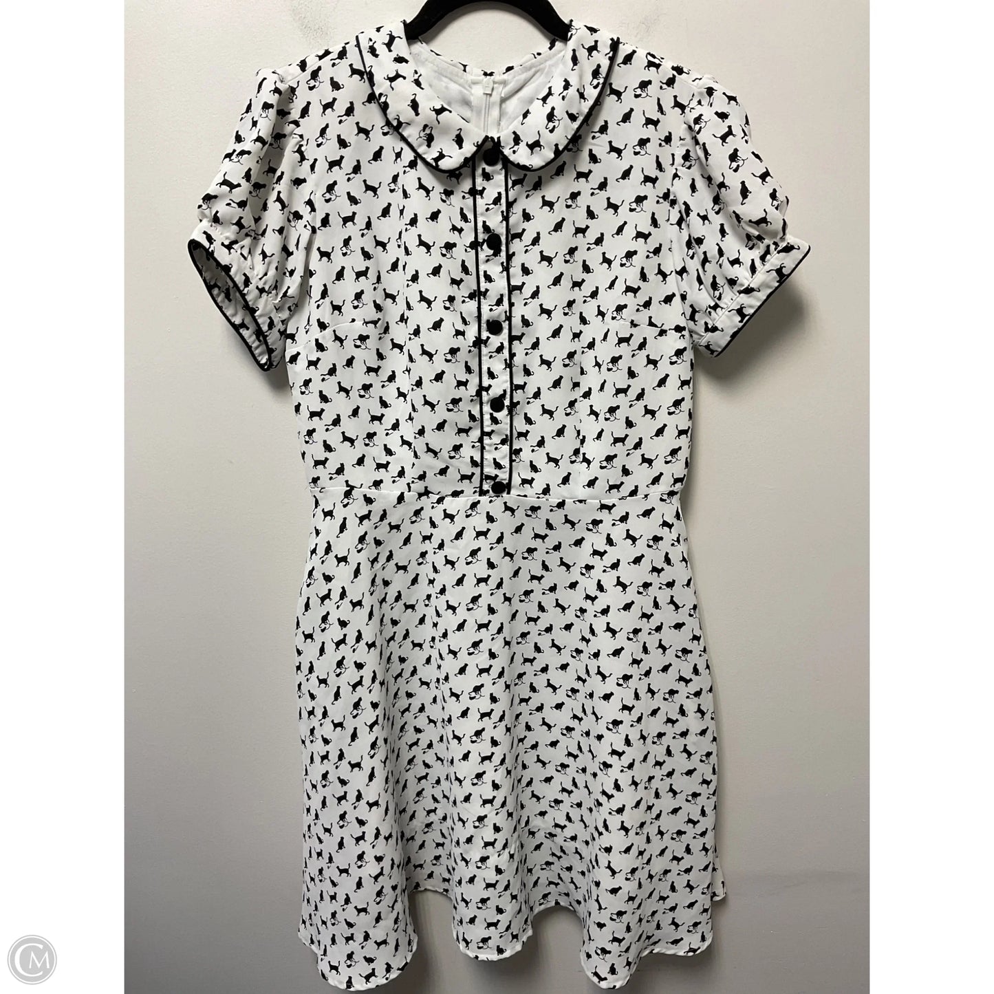 Dress Casual Midi By Clothes Mentor In White, Size: L