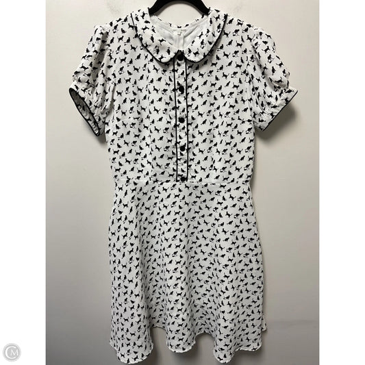 Dress Casual Midi By Clothes Mentor In White, Size: L