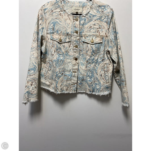 Jacket Denim By Liverpool In Cream, Size: Xl