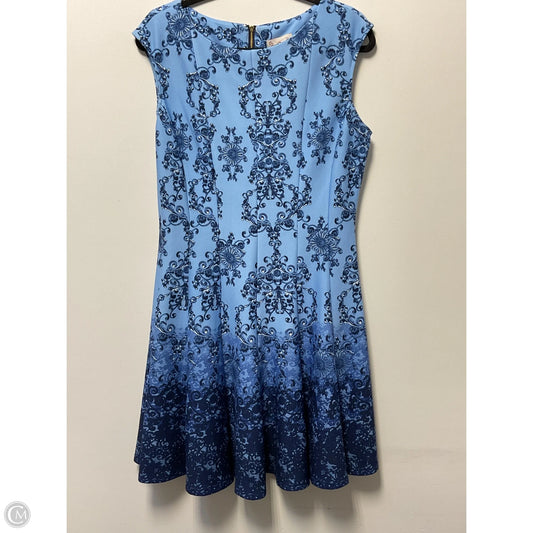 Dress Casual Midi By Clothes Mentor In Blue, Size: L