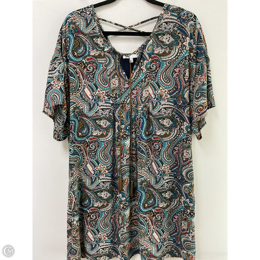 Dress Casual Midi By Dr2 In Paisley Print, Size: M