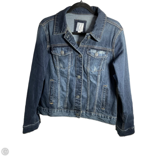 Jacket Denim By Lc Lauren Conrad In Blue Denim, Size: M