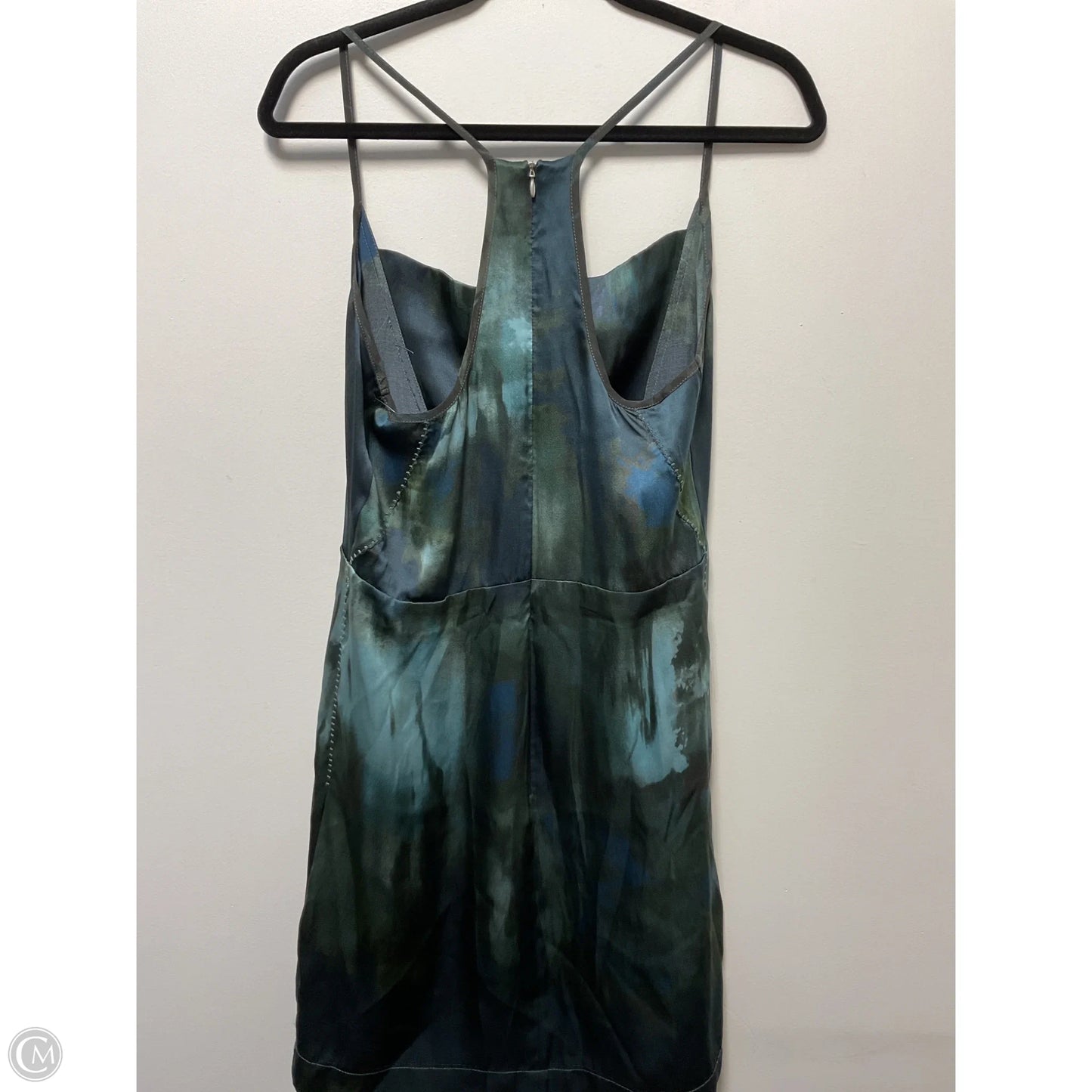 Dress Casual Midi By Diesel In Blue & Green, Size: S