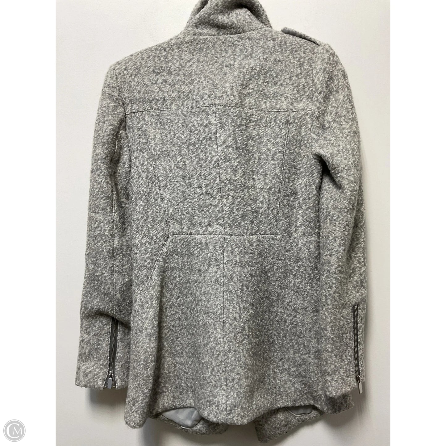 Coat Wool By Dex In Grey, Size: S