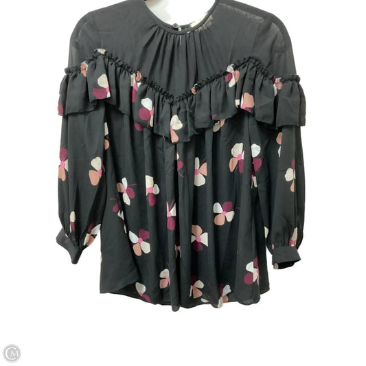Blouse Designer By Kate Spade In Black, Size: S