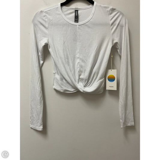Athletic Top Long Sleeve Crewneck By Vuori In White, Size: S
