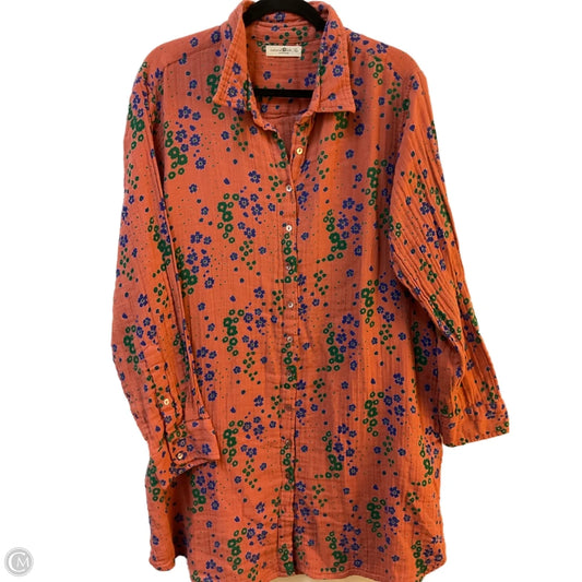 Tunic Long Sleeve By Natural Life In Coral, Size: Xl