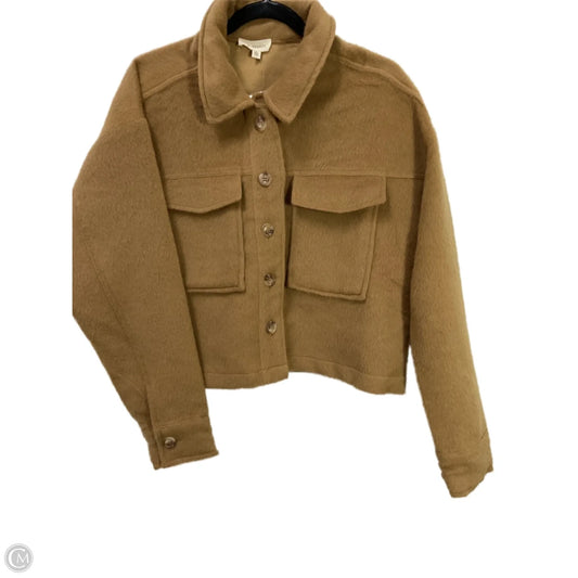 Jacket Fleece By La Hearts In Tan, Size: M