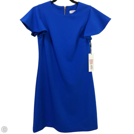 Dress Casual Midi By Calvin Klein In Blue, Size: S