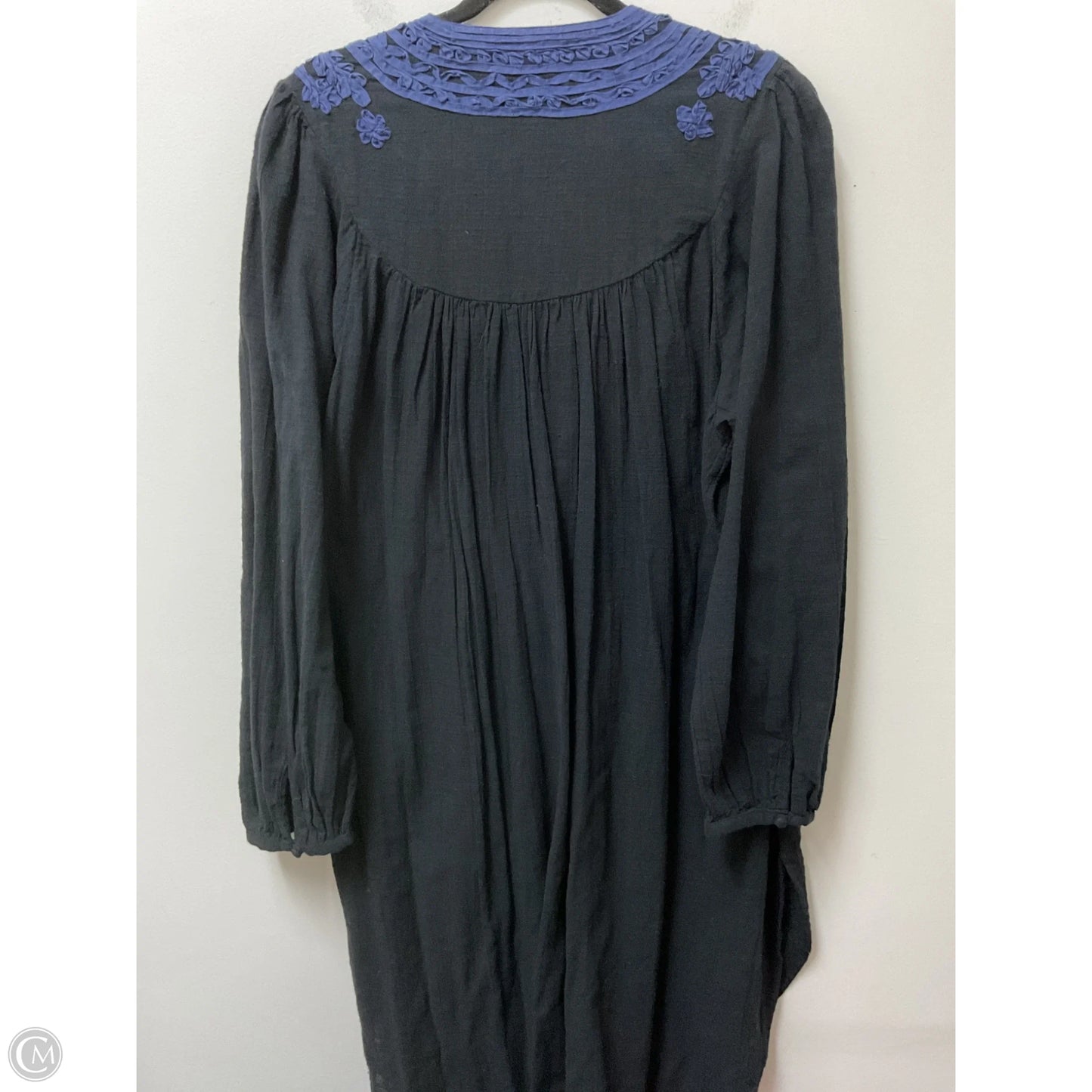 Dress Casual Midi By Free People In Black & Blue, Size: M