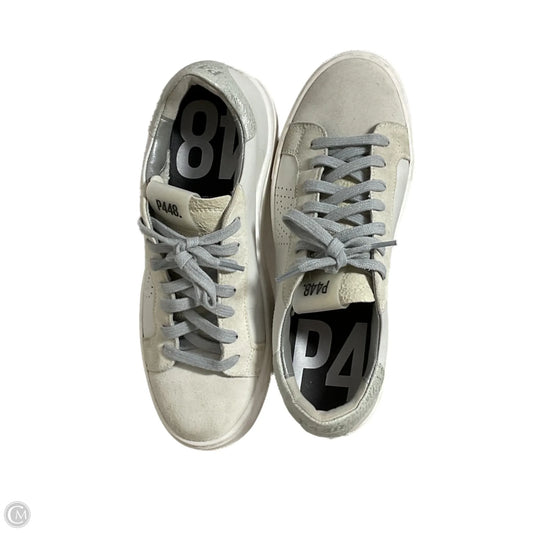 Shoes Sneakers Platform By P448 In Grey & White, Size: 7.5