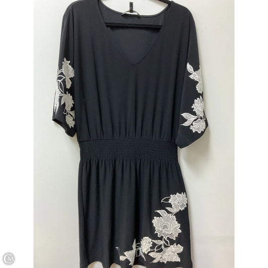 Dress Casual Midi By White House Black Market In Black, Size: L
