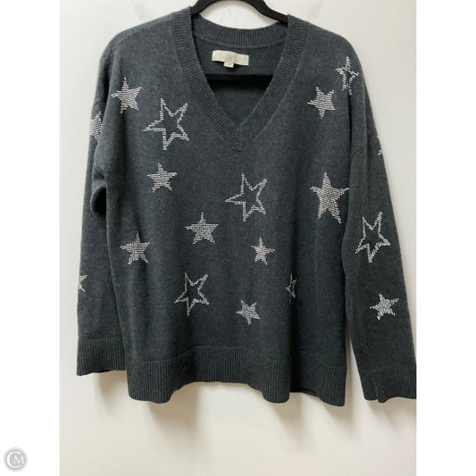 Sweater By Loft In Grey, Size: L